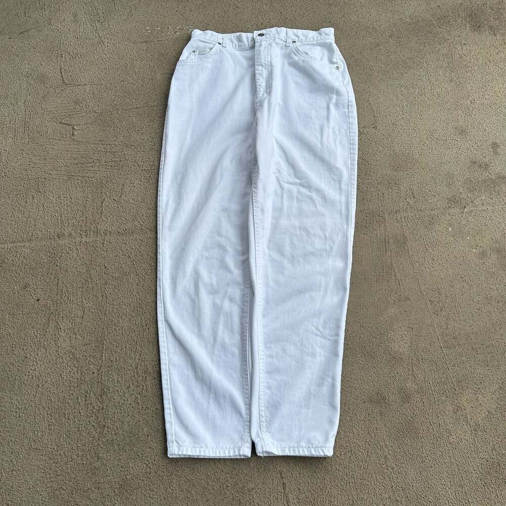 Vintage Lee Riders White High-Waisted Mom Jeans Size 30 Waist